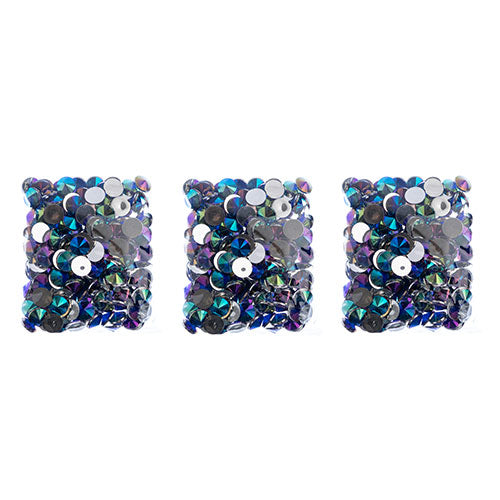 Acrylic Rivoli Flat Back Rhinestones 14mm  Aurora Borealis 200pcs/Bag