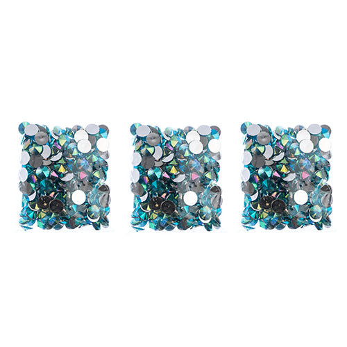 Acrylic Rivoli Flat Back Rhinestones 14mm  Aurora Borealis 200pcs/Bag
