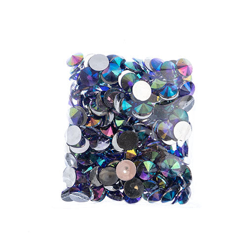 Acrylic Rivoli Flat Back Rhinestones 14mm  Aurora Borealis 200pcs/Bag