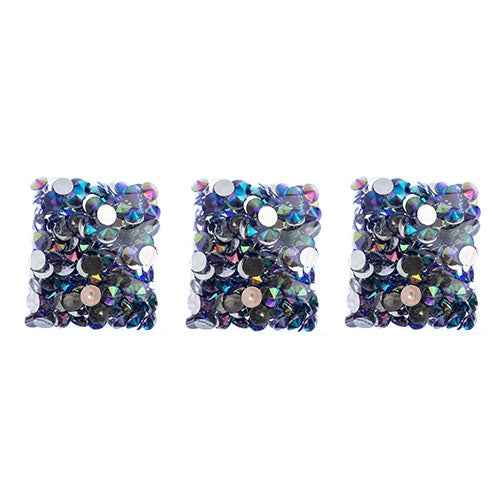 Acrylic Rivoli Flat Back Rhinestones 14mm  Aurora Borealis 200pcs/Bag