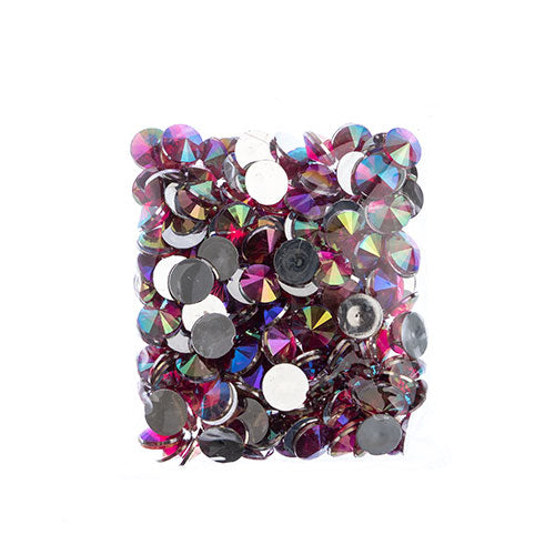 Acrylic Rivoli Flat Back Rhinestones 14mm  Aurora Borealis 200pcs/Bag