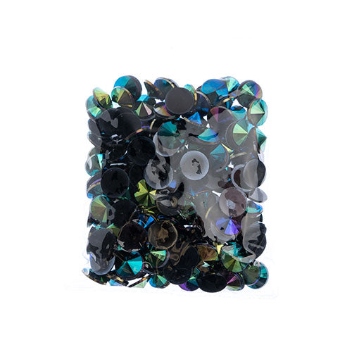 Acrylic Rivoli Flat Back Rhinestones 14mm  Aurora Borealis 200pcs/Bag