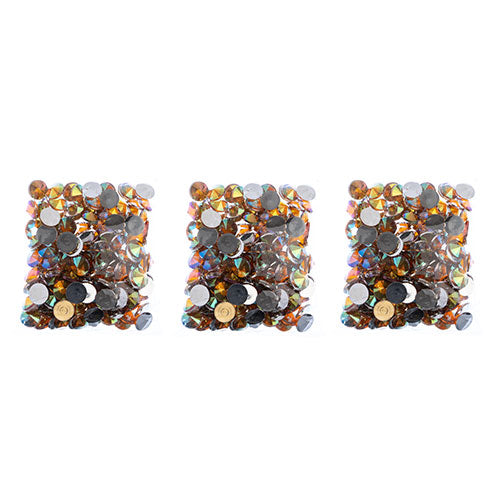 Acrylic Rivoli Flat Back Rhinestones 14mm  Aurora Borealis 200pcs/Bag