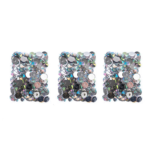 Acrylic Rivoli Flat Back Rhinestones 18mm  Aurora Borealis 200pcs/Bag