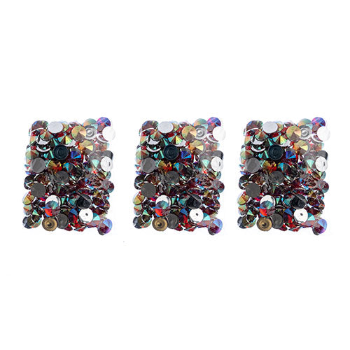 Acrylic Rivoli Flat Back Rhinestones 18mm  Aurora Borealis 200pcs/Bag