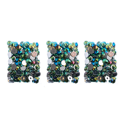 Acrylic Rivoli Flat Back Rhinestones 18mm  Aurora Borealis 200pcs/Bag