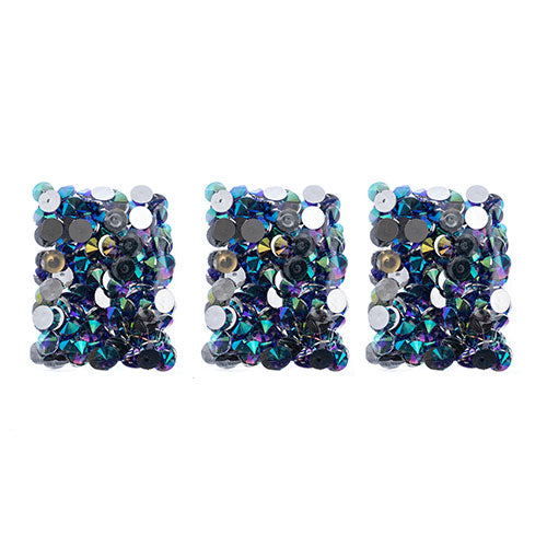 Acrylic Rivoli Flat Back Rhinestones 18mm  Aurora Borealis 200pcs/Bag