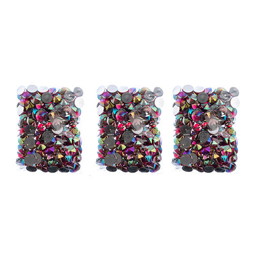Acrylic Rivoli Flat Back Rhinestones 18mm  Aurora Borealis 200pcs/Bag