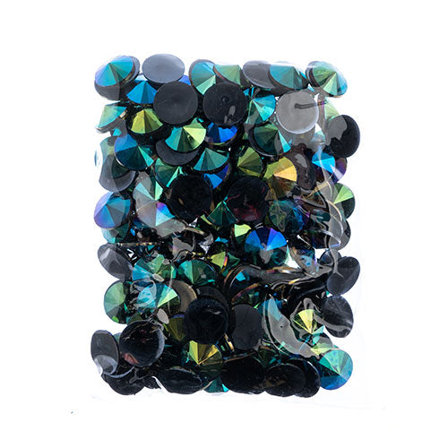 Acrylic Rivoli Flat Back Rhinestones 18mm  Aurora Borealis 200pcs/Bag