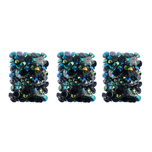 Acrylic Rivoli Flat Back Rhinestones 18mm  Aurora Borealis 200pcs/Bag