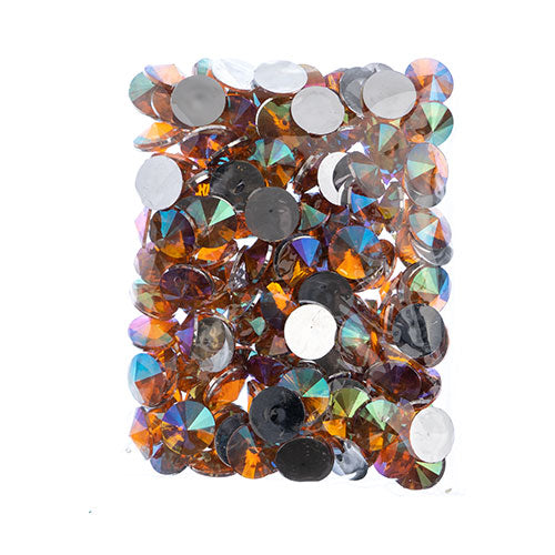 Acrylic Rivoli Flat Back Rhinestones 18mm  Aurora Borealis 200pcs/Bag