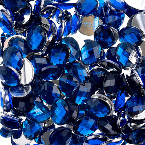 Acrylic Oval Flat Back Rhinestones 8x10mm  200pcs/Bag