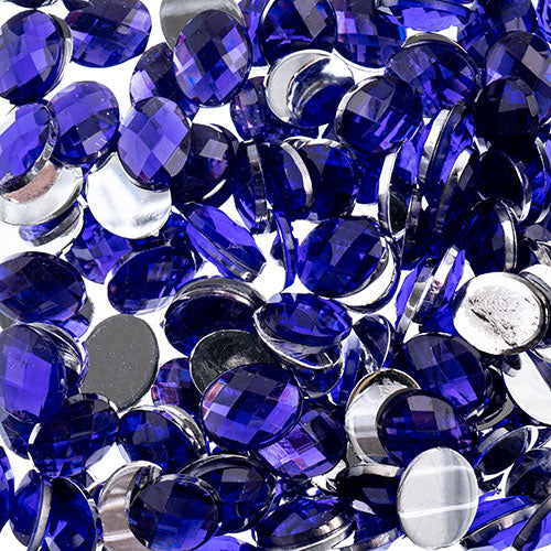 Acrylic Oval Flat Back Rhinestones 8x10mm  200pcs/Bag