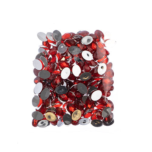 Acrylic Oval Flat Back Rhinestones 10x14mm  200pcs/Bag