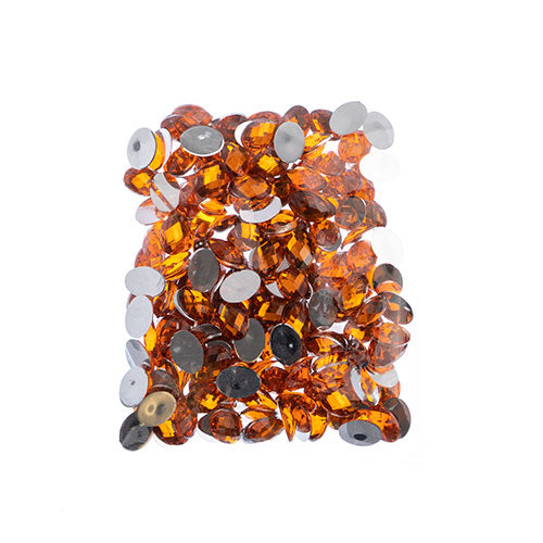 Acrylic Oval Flat Back Rhinestones 10x14mm  200pcs/Bag