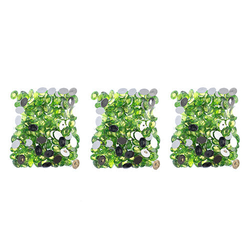 Acrylic Oval Flat Back Rhinestones 10x14mm  200pcs/Bag