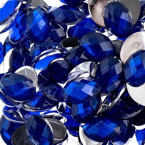 Acrylic Oval Flat Back Rhinestones 10x14mm  200pcs/Bag