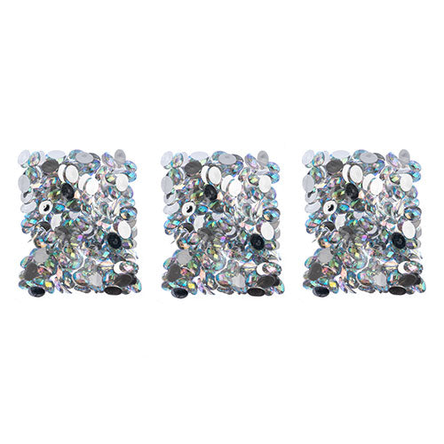 Acrylic Oval Flat Back Rhinestones 10x14mm  Aurora Borealis 200pcs/Bag