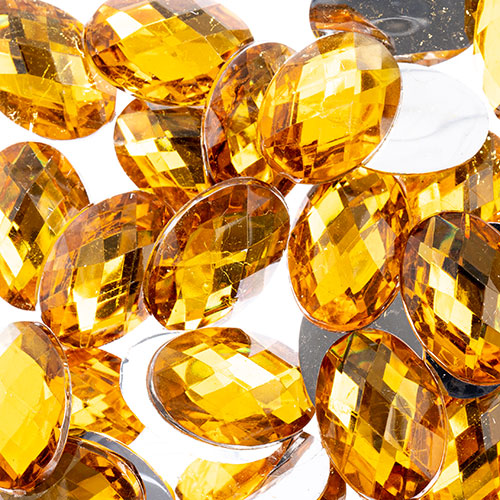 Acrylic Oval Flat Back Rhinestones 18x13mm  200pcs/Bag