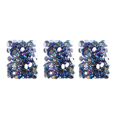Acrylic Oval Flat Back Rhinestones 18x13mm  Aurora Borealis 200pcs/Bag