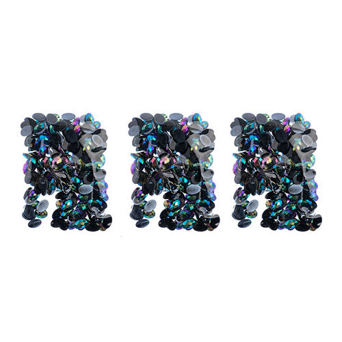 Acrylic Oval Flat Back Rhinestones 18x13mm  Aurora Borealis 200pcs/Bag