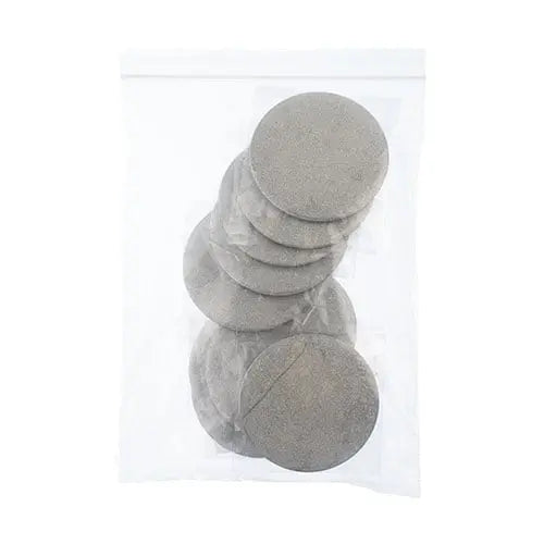 Metal Backed Mirror 2.5in Silver Glitter Back 10pc