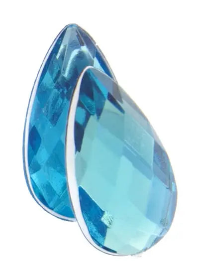 Acrylic Pear Facetted 17x9mm