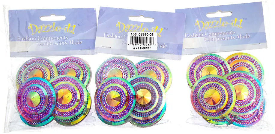 Glitz Sew-On Stone 10pcs Round 45mm 