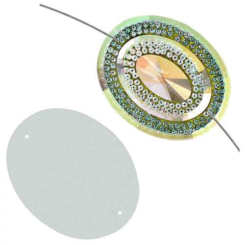 Glitz Sew-On Stone 10pcs Oval 40x50mm 