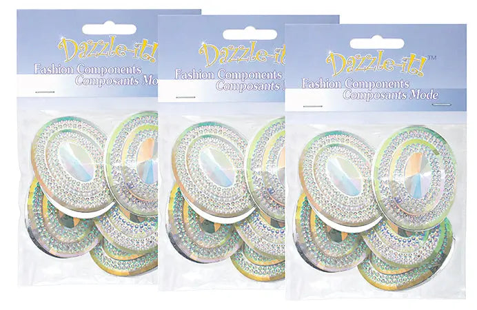 Glitz Sew-On Stone 10pcs Oval 40x50mm 