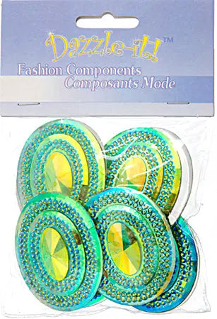 Glitz Sew-On Stone 10pcs Oval 40x50mm 