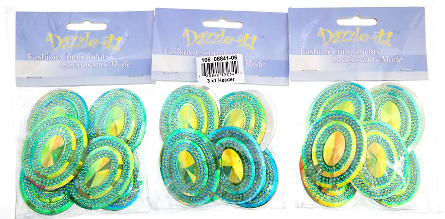 Glitz Sew-On Stone 10pcs Oval 40x50mm 