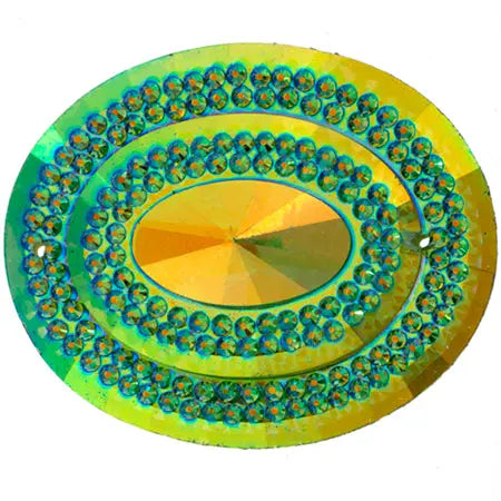 Glitz Sew-On Stone 10pcs Oval 40x50mm - Cosplay Supplies Inc