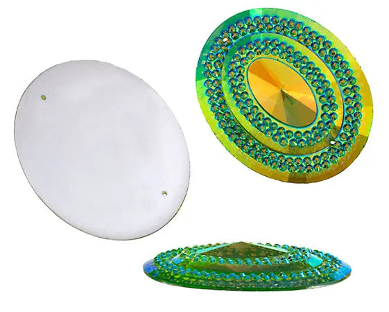 Glitz Sew-On Stone 10pcs Oval 40x50mm 