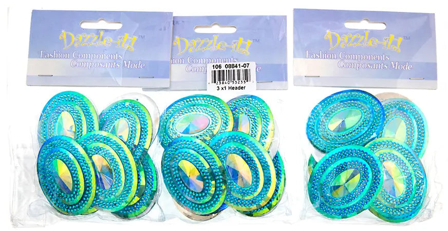 Glitz Sew-On Stone 10pcs Oval 40x50mm 