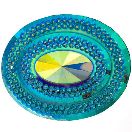Glitz Sew-On Stone 10pcs Oval 40x50mm - Cosplay Supplies Inc