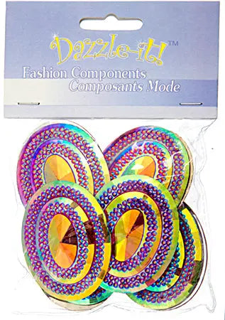 Glitz Sew-On Stone 10pcs Oval 40x50mm 