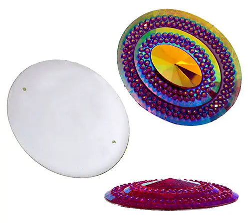 Glitz Sew-On Stone 10pcs Oval 40x50mm 