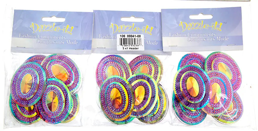 Glitz Sew-On Stone 10pcs Oval 40x50mm 