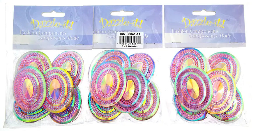 Glitz Sew-On Stone 10pcs Oval 40x50mm 