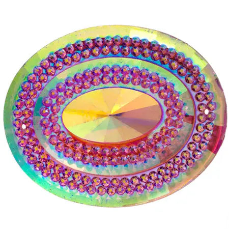Glitz Sew-On Stone 10pcs Oval 40x50mm - Cosplay Supplies Inc