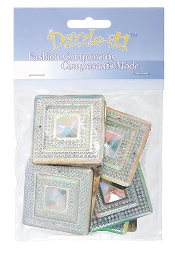 Glitz Sew-On Stone 10pcs Square 40mm 