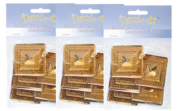 Glitz Sew-On Stone 10pcs Square 40mm 
