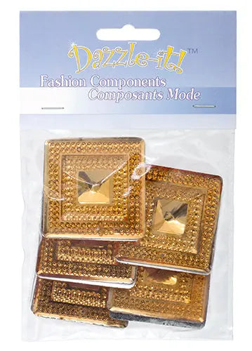 Glitz Sew-On Stone 10pcs Square 40mm 