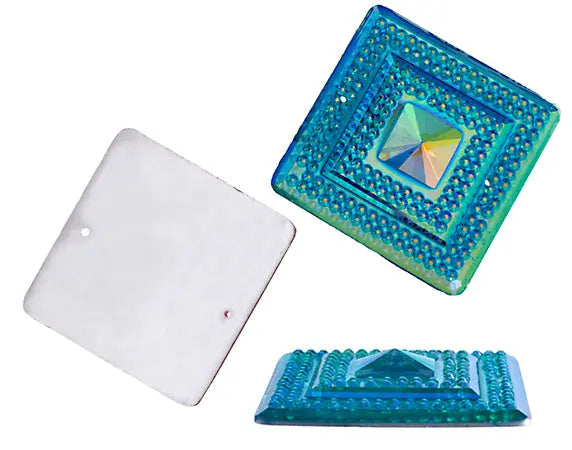 Glitz Sew-On Stone 10pcs Square 40mm 