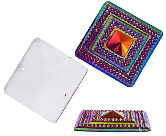 Glitz Sew-On Stone 10pcs Square 40mm 