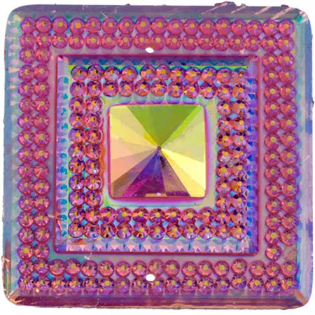 Glitz Sew-On Stone 10pcs Square 40mm - Cosplay Supplies Inc