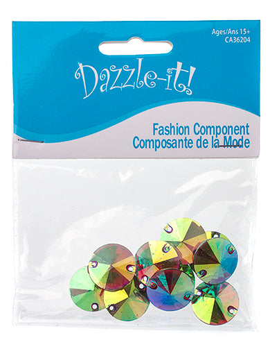 Resin Sew-On Metalico Stone Rivoli 18mm 