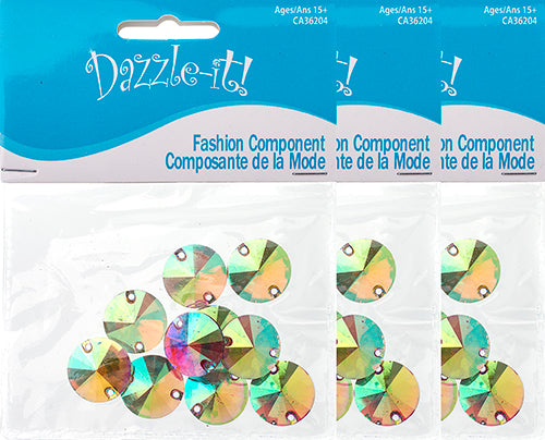 Resin Sew-On Metalico Stone Rivoli 18mm 