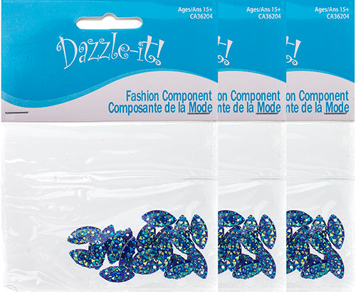 Resin Sew-On Gummyspike Navette 7x15mm  Aurora Borealis